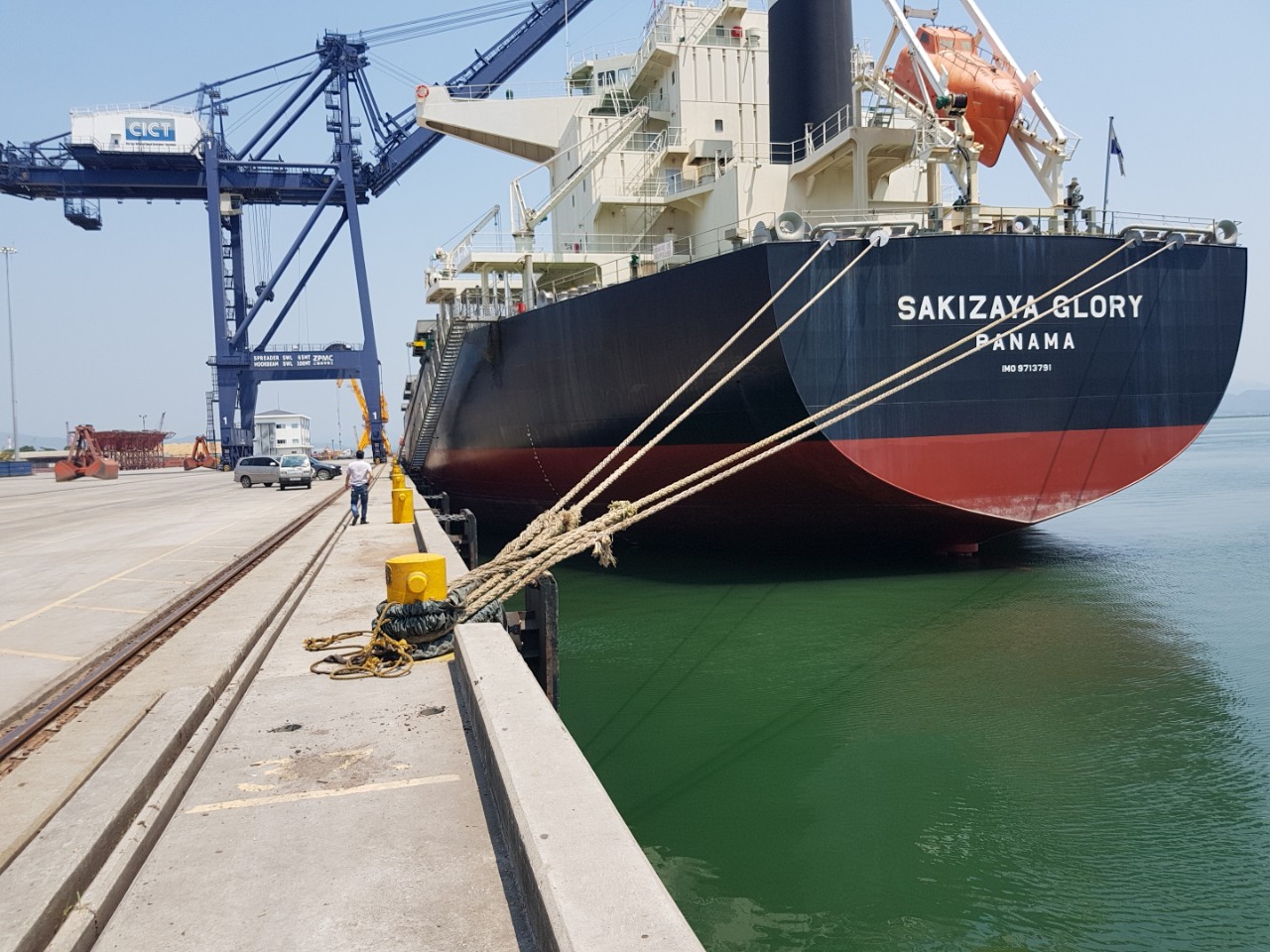 Tầu Sakizaya Glory khô đậu, lúa mỳ cảng CICT