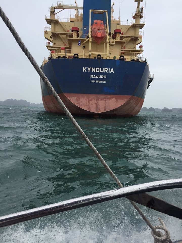Tầu KYNOURIA đã đến vùng neo Vịnh Hạ Long